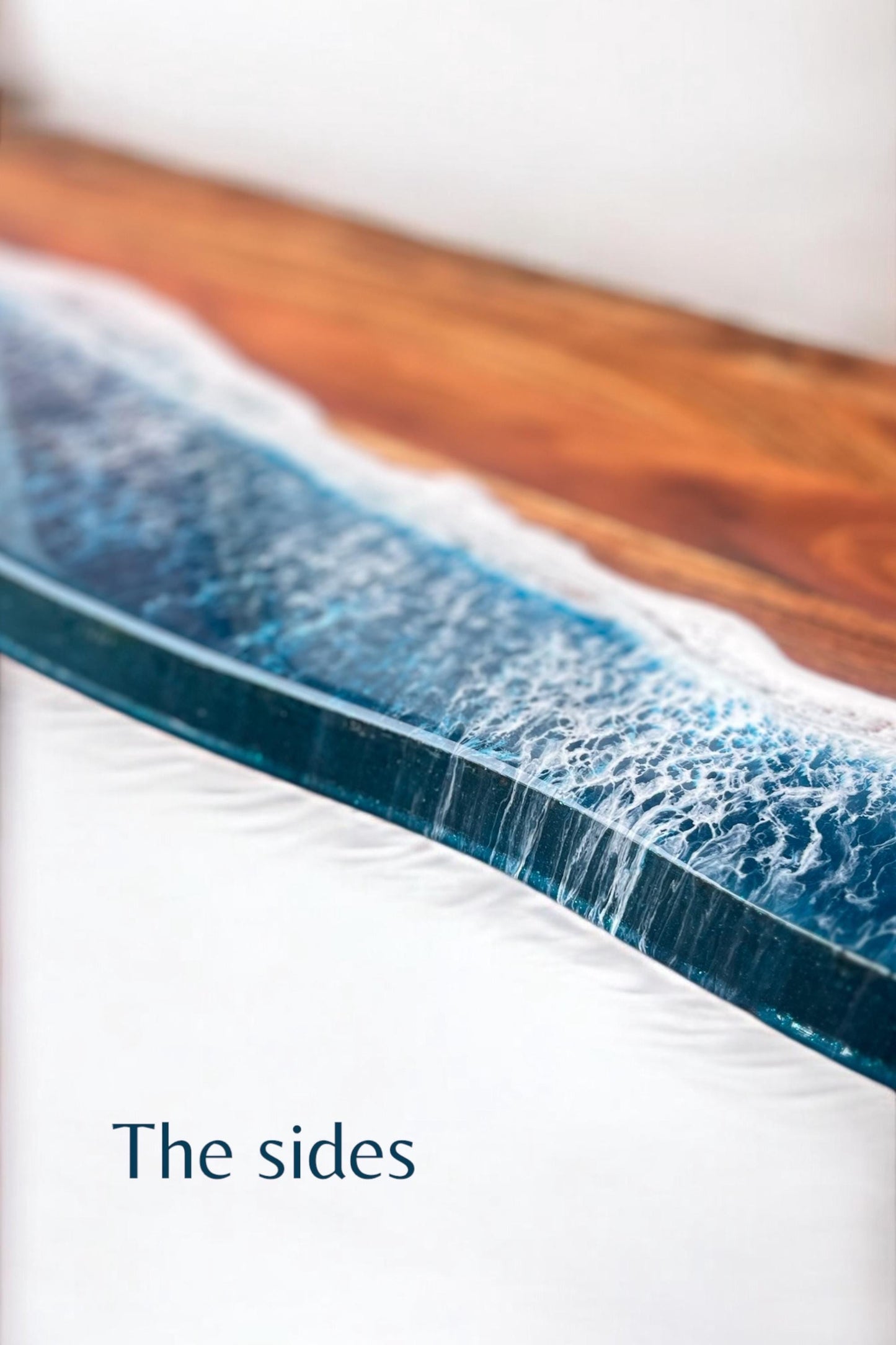 Large Ocean Resin Board, Serving Platter, Personalised Gift, Engraved Charcuterie Chopping Board- Engagement, Wedding, Birthday Present