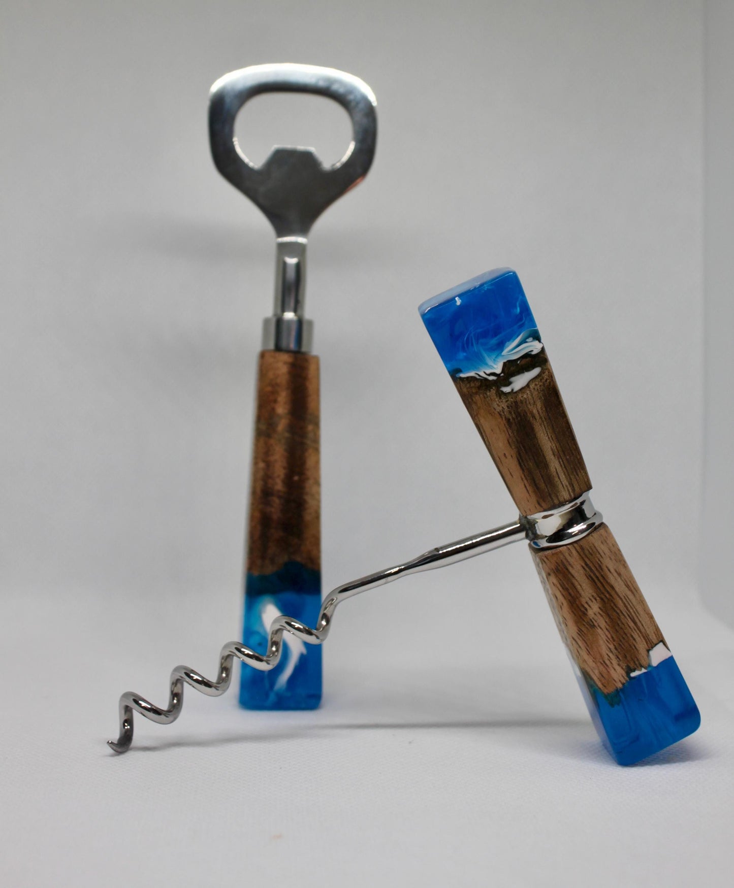 Resin Bottle Opener, Stainless Steel Corkscrew Opener, Gift for Beer Lover, Wine Lover, Housewarming Gift, Gift for Him - Her Anniversary