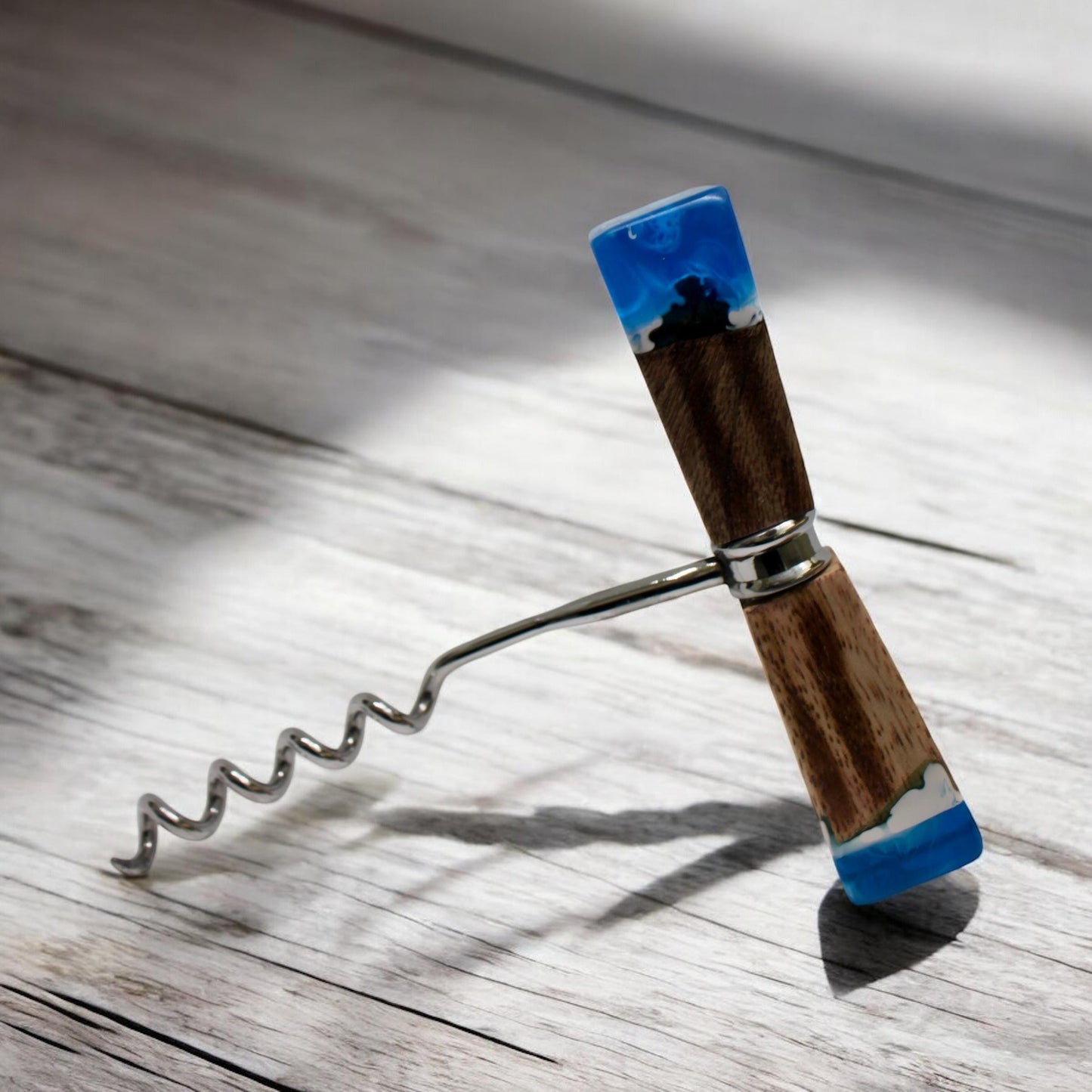 Resin Bottle Opener, Stainless Steel Corkscrew Opener, Gift for Beer Lover, Wine Lover, Housewarming Gift, Gift for Him - Her Anniversary
